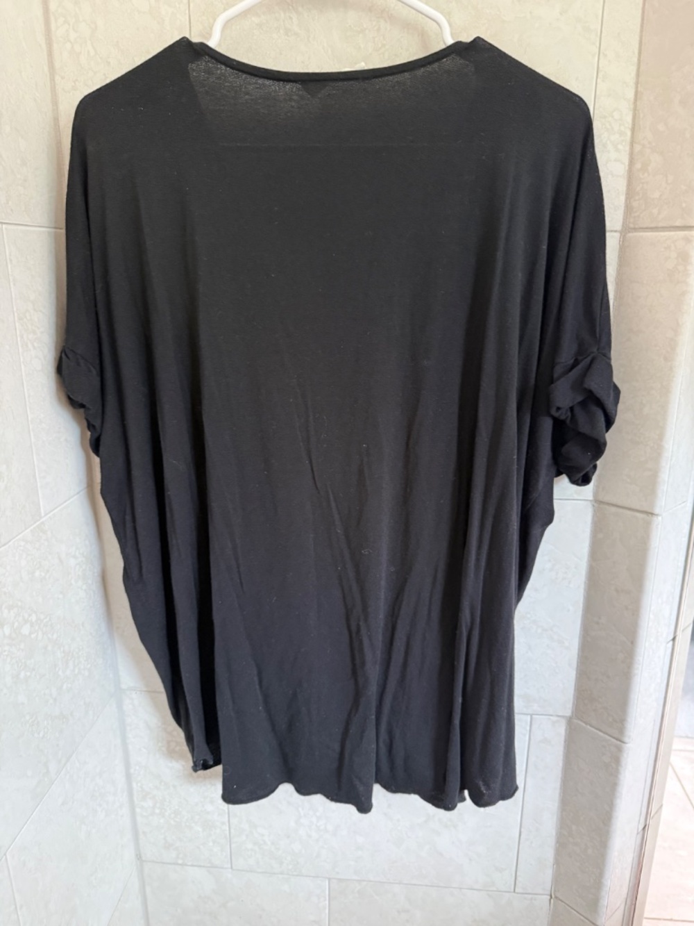 Draped Crossover Blouse - Picture 2 of 2